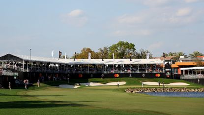 The 18th hole at Bay Hill Club and Lodge
