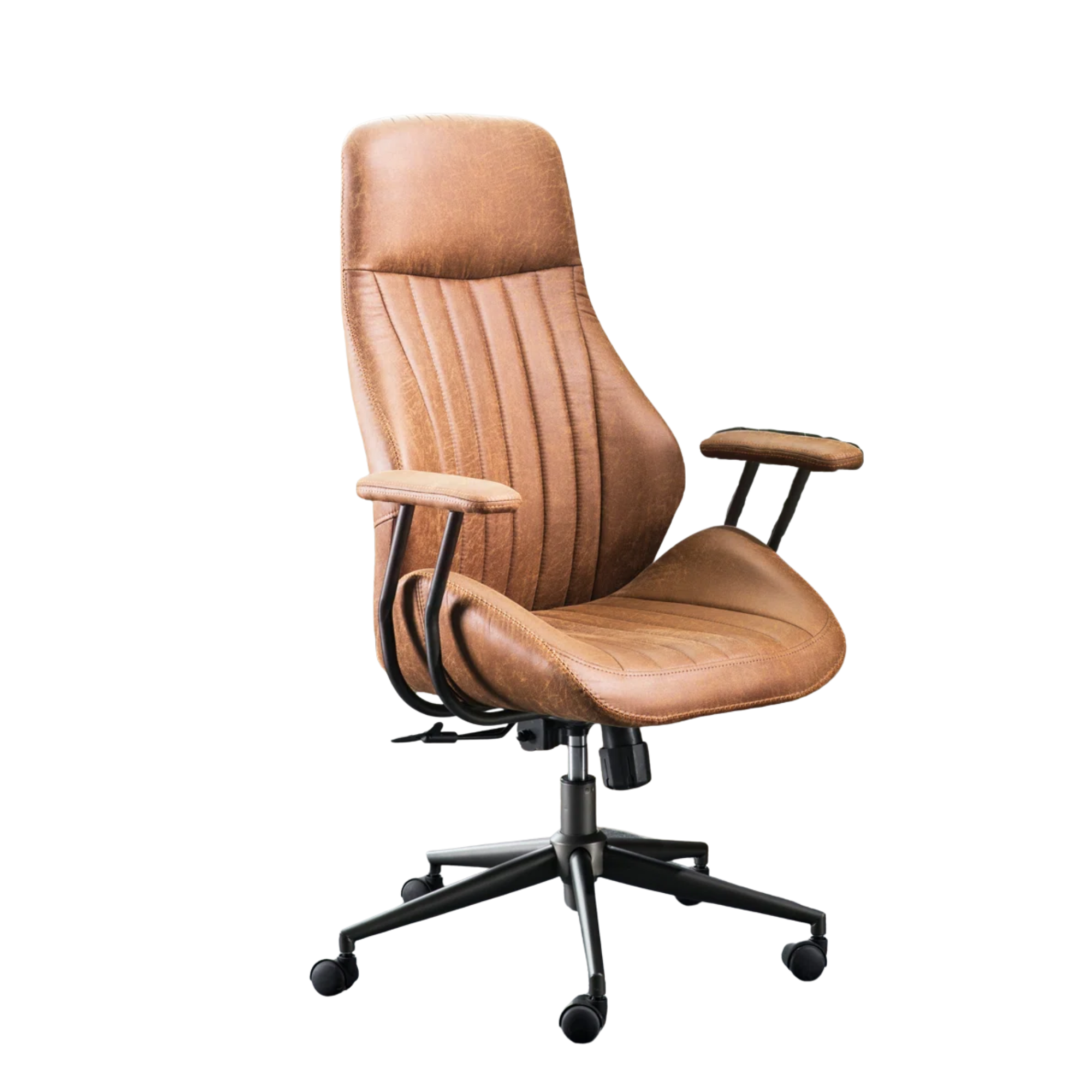 a brown desk chair