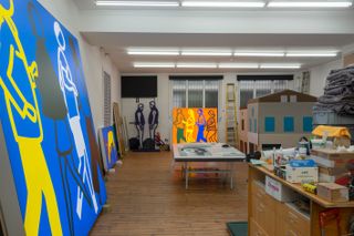 Julian Opie Studio in Shoreditch, London