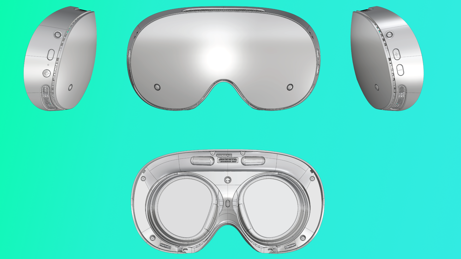 Valve's Steam Frame headset design in its CAD file release.
