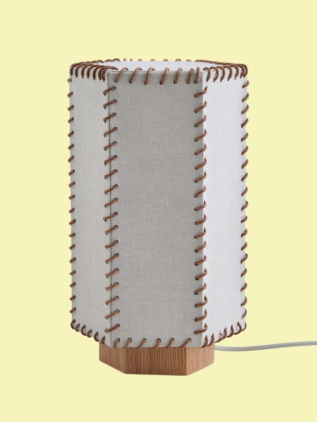 AM.PM, Sixta Table Lamp in Oak and Linen