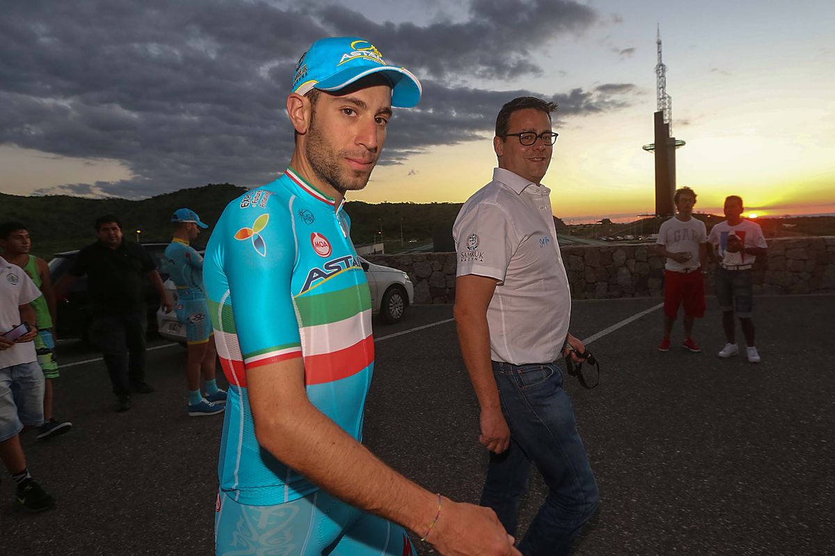 Vincenzo Nibali (Astana) reports for duty at the Tour de San Luis.