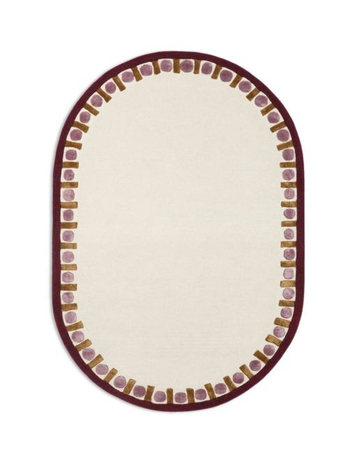 Vlada 87% Wool Oval Rug