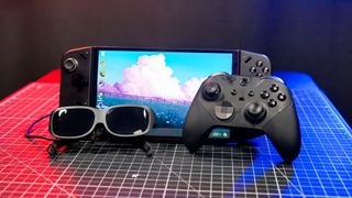 Lenovo Go, Legion Glasses, and Xbox controller in studio