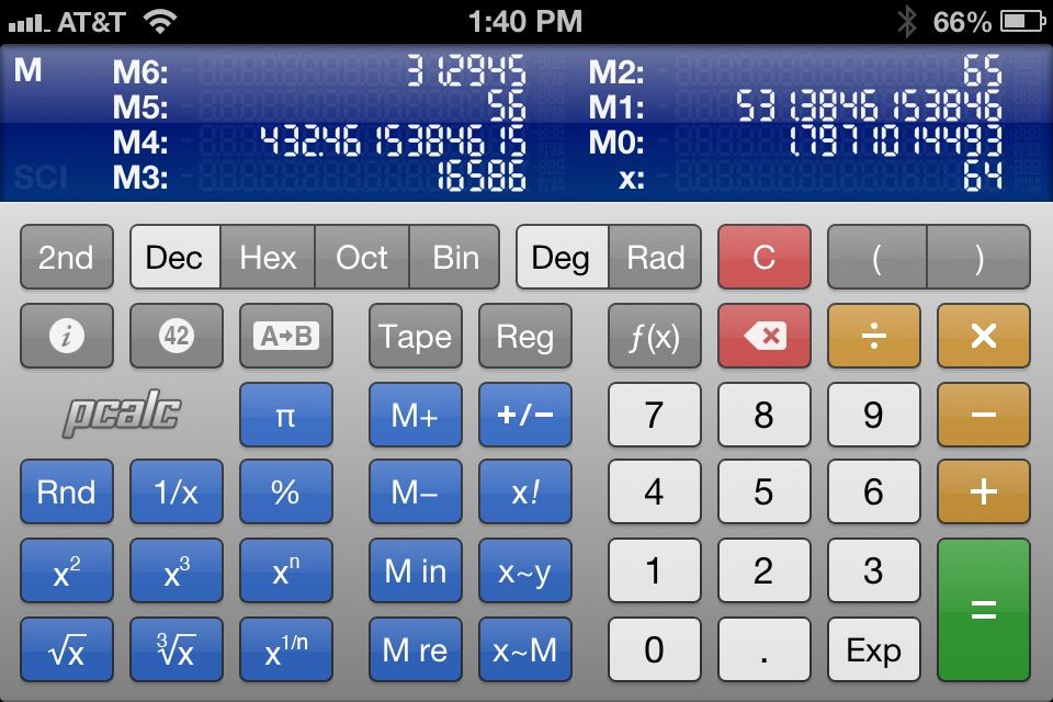 Add user-defined constants with PCalc RPN Calculator for iPhone and ...