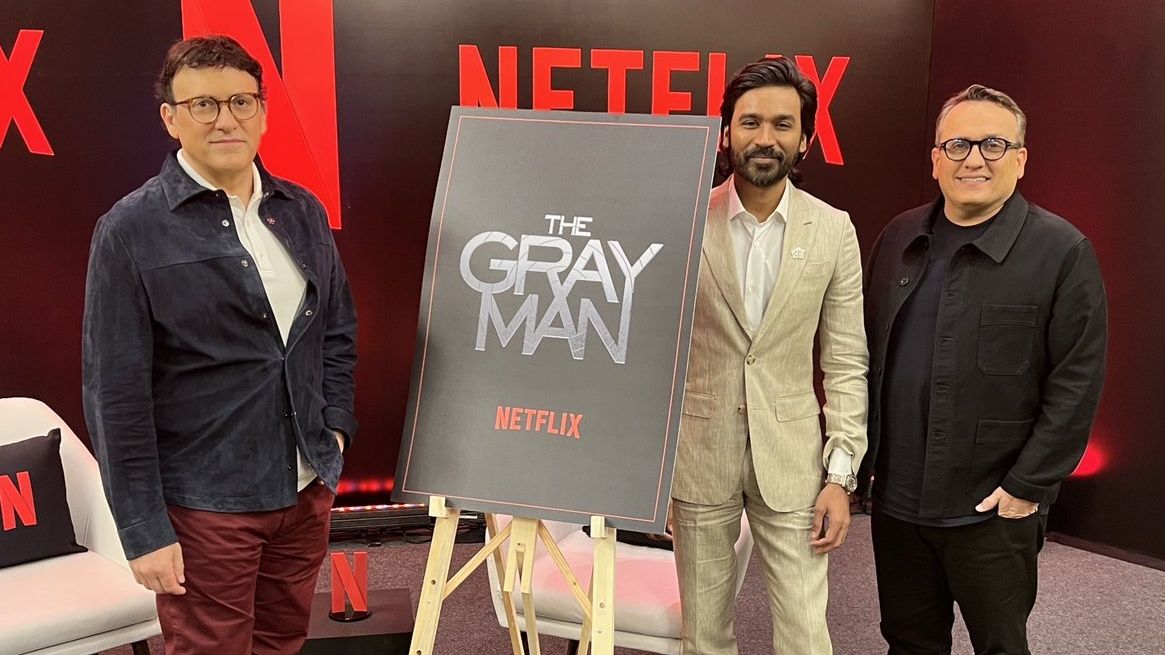 Dhanush with the Russo Brothers