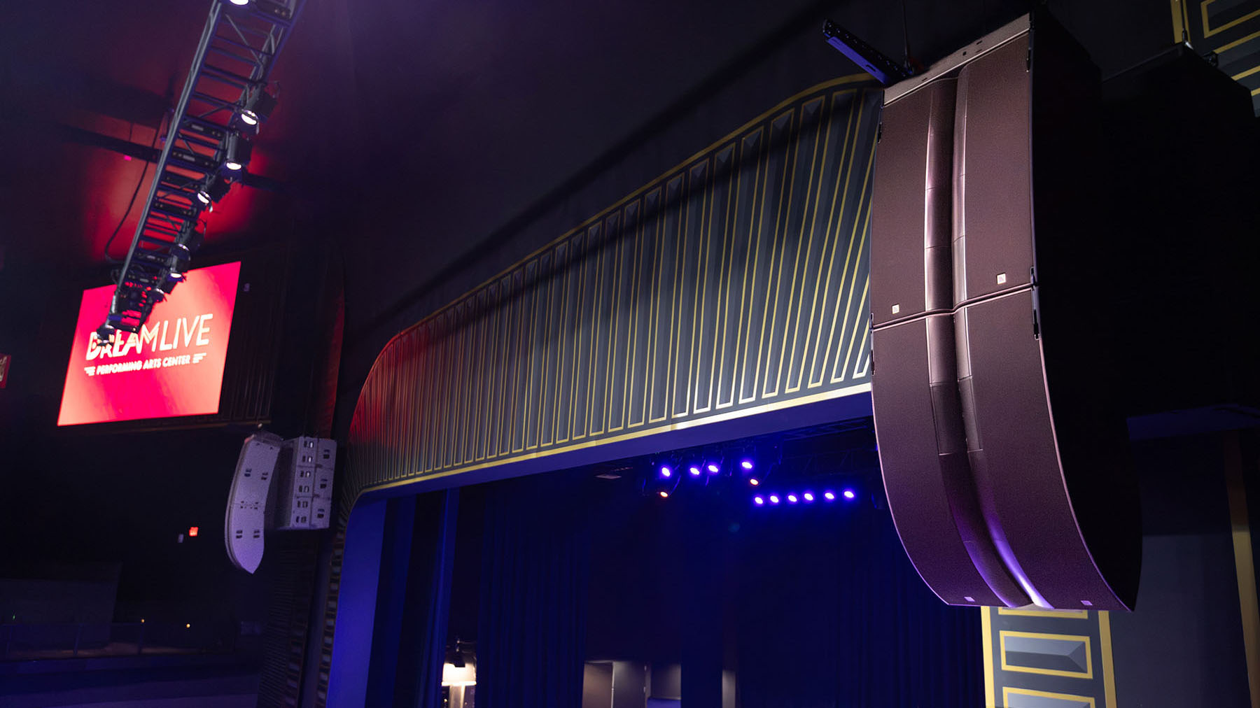 The recent project transformed a long-dormant space into a state-of-the-art PAC with high-end lighting, video, and audio from L-Acoustics.