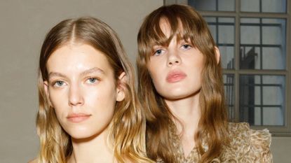 best hourglass products - Models pose backstage at the Ermanno Scervino Fashion Show during the Milan Fashion Week Womenswear Spring/Summer 2023