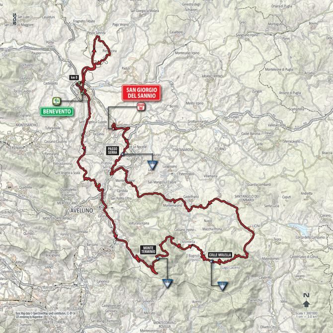 Giro d'Italia 2015: Stage 9 route map