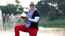 Angel Yin with the Buick LPGA Shanghai trophy