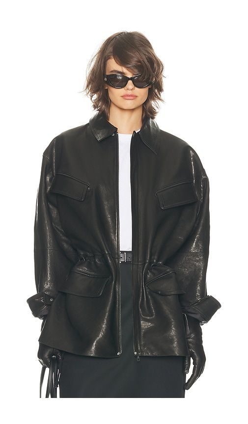 The Peplum Leather Moto Jacket