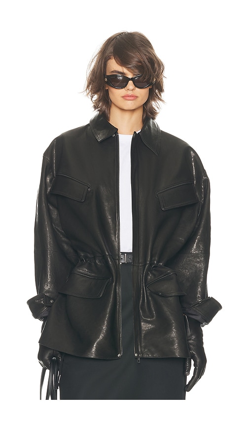 The Peplum Leather Moto Jacket