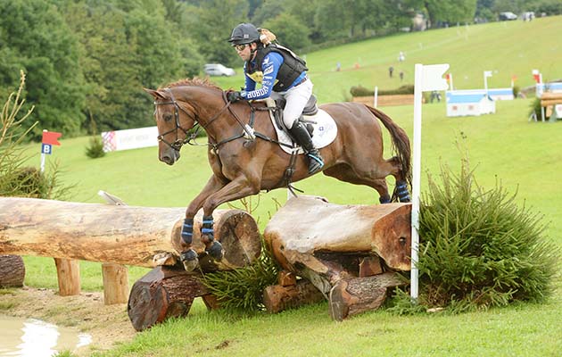 ben hobday on shadow man II 1st novice champs gatcombe 5-8-17