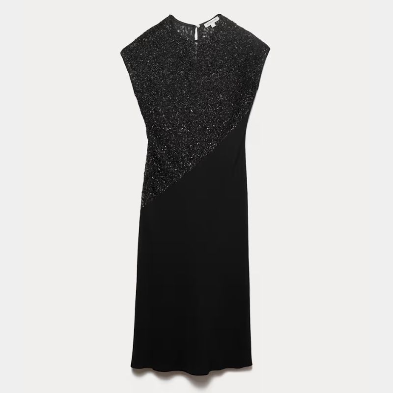 black maxi dress from M&amp;amp;S