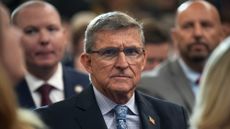 Former Trump national security adviser Michael Flynn at the White House in 2025