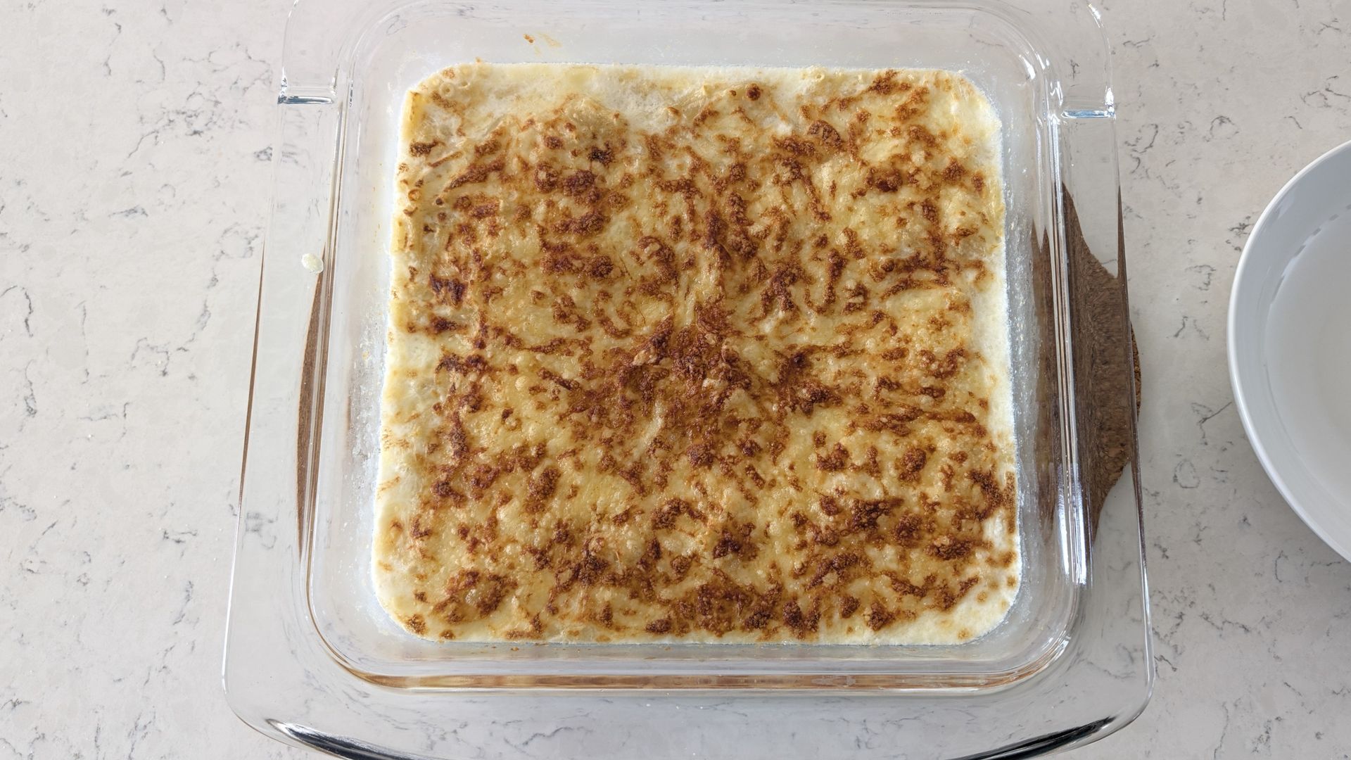 Mac and cheese cooked using Ninja Crispi Microwave