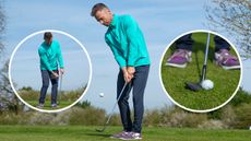 Short Game Expert James Ridyard demonstrating how to utilise the bounce on your wedges