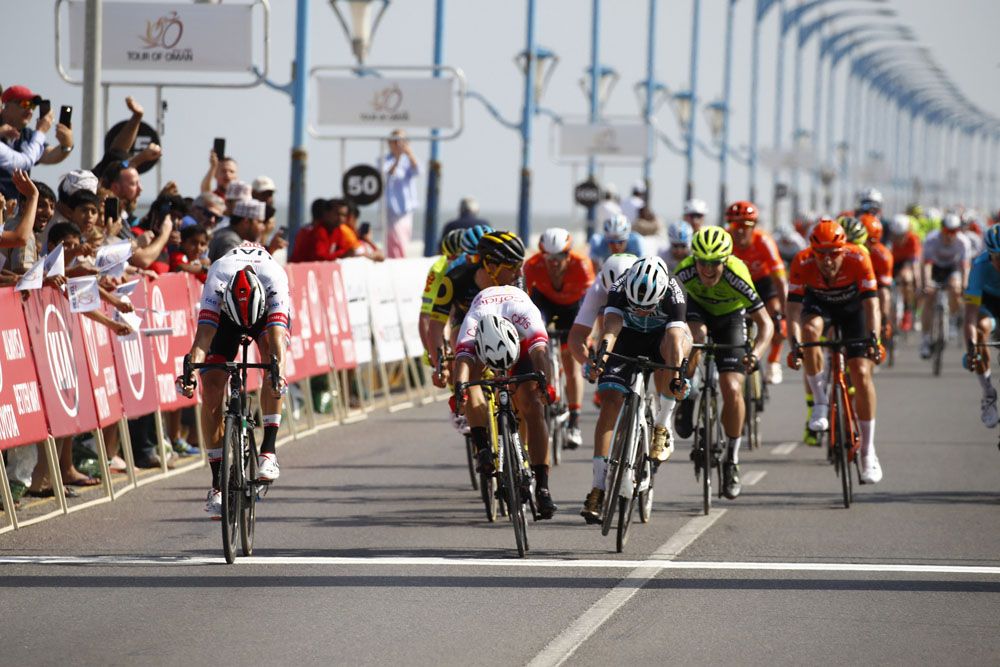 Alexander Kristoff (UAE Team Emirates) wins stage 1 of the 2019 Tour of Oman