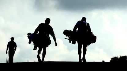 Caddie silhouettes pictured