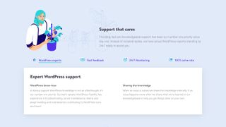 Kinsta has WordPress experts standing by to help you, 24/7