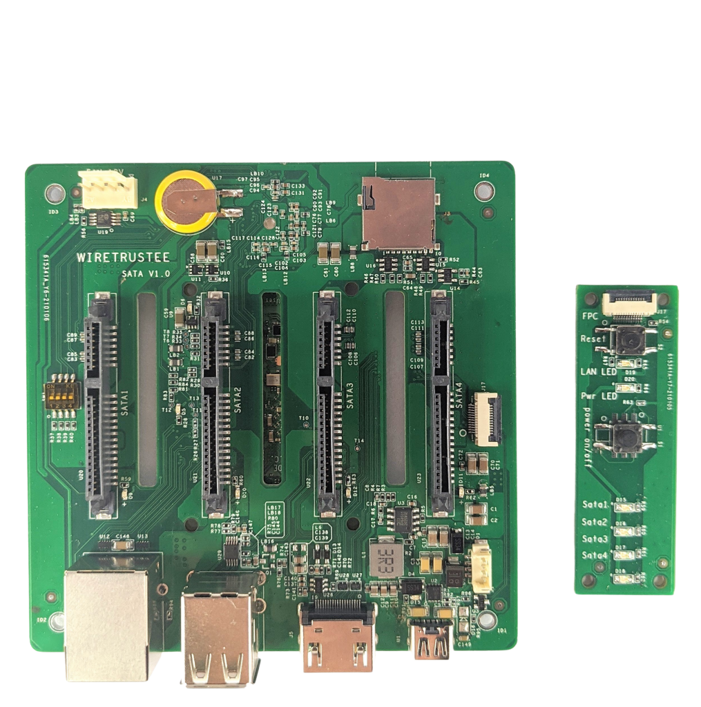 Wiretrustee SATA Board for Raspberry PI CM4