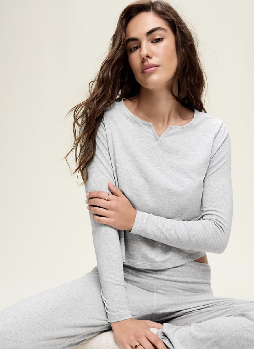Old Navy, Long-Sleeve Split-Neck Top