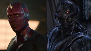 Vision and Ultron side by side