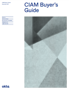 Whitepaper cover with title and graphic made up of turquoise and grey pixelated shapes