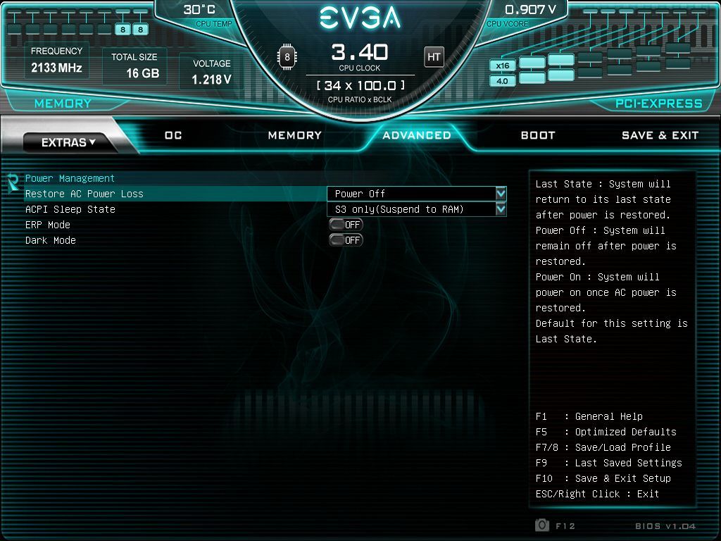 EVGA Z590 Dark - BIOS