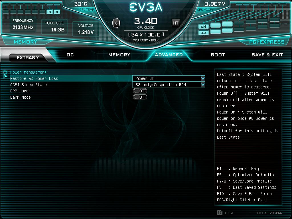 EVGA Z590 Dark - BIOS