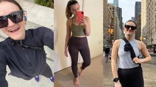 Ally Head and Grace Lindsay testing the best petite gym leggings