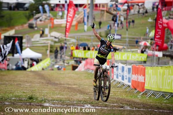 Gunn-Rita Dahle Flesjaa (Multivan Merida) wins the Val d'Isere World Cup