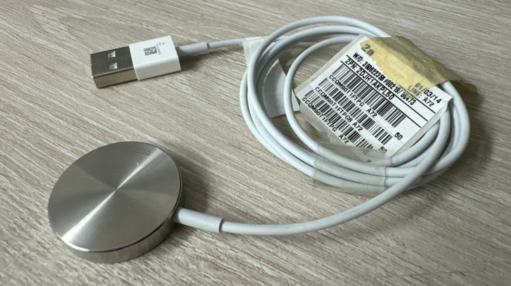 An image of a charger for an Apple Watch prototype