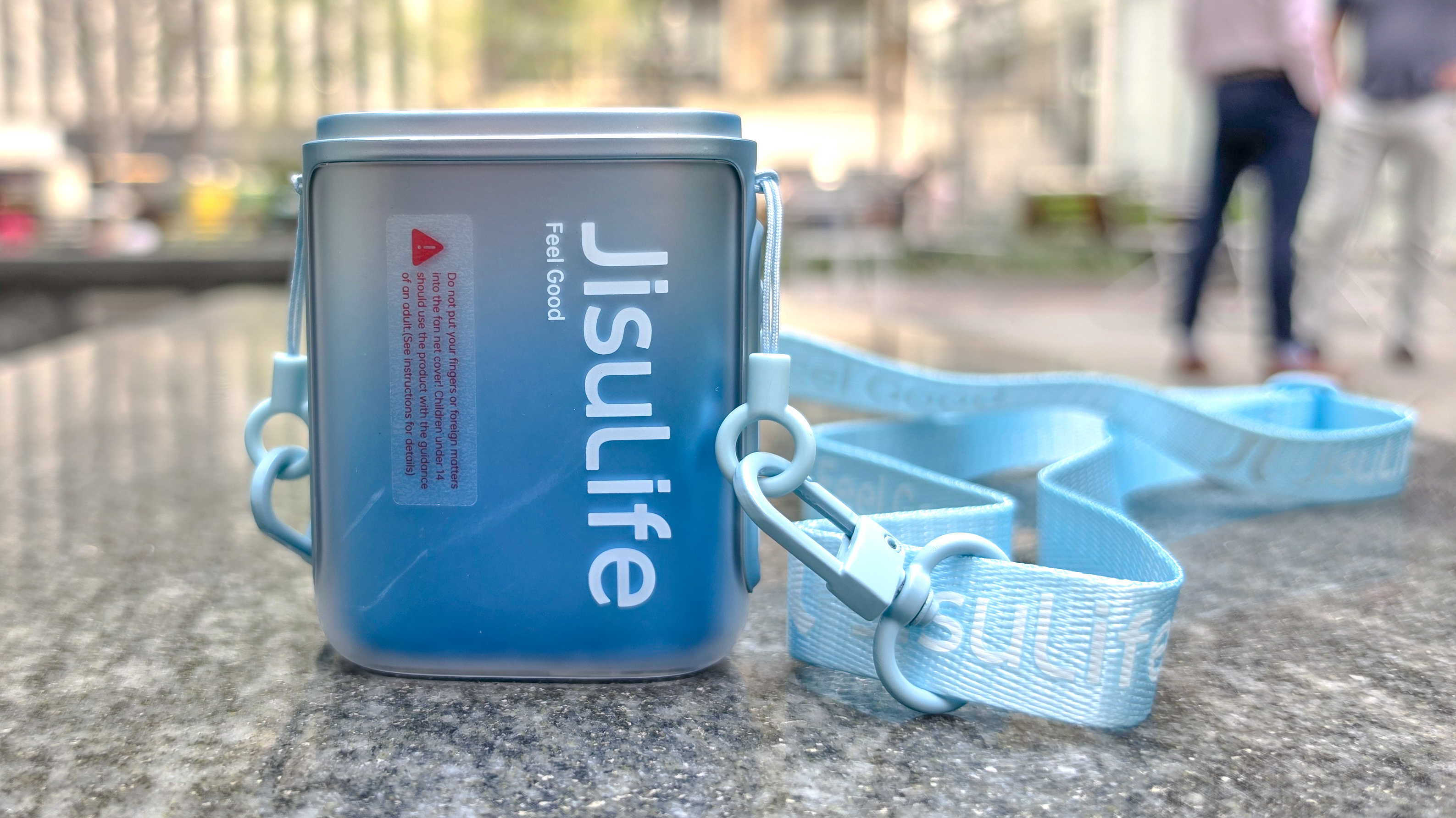 JisuLife Neck Fan Life5 around waist.