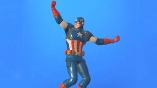 Captain America dancing in Fortnite