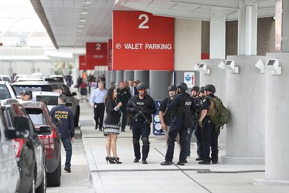 The aftermath of a shooting attack at a Florida airport