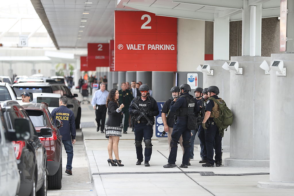 The aftermath of a shooting attack at a Florida airport