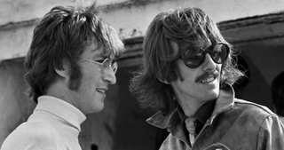 George Harrison and John Lennon