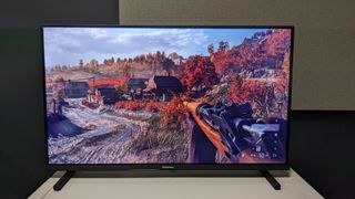 Hisense 32A5K with Battlefield V on screen