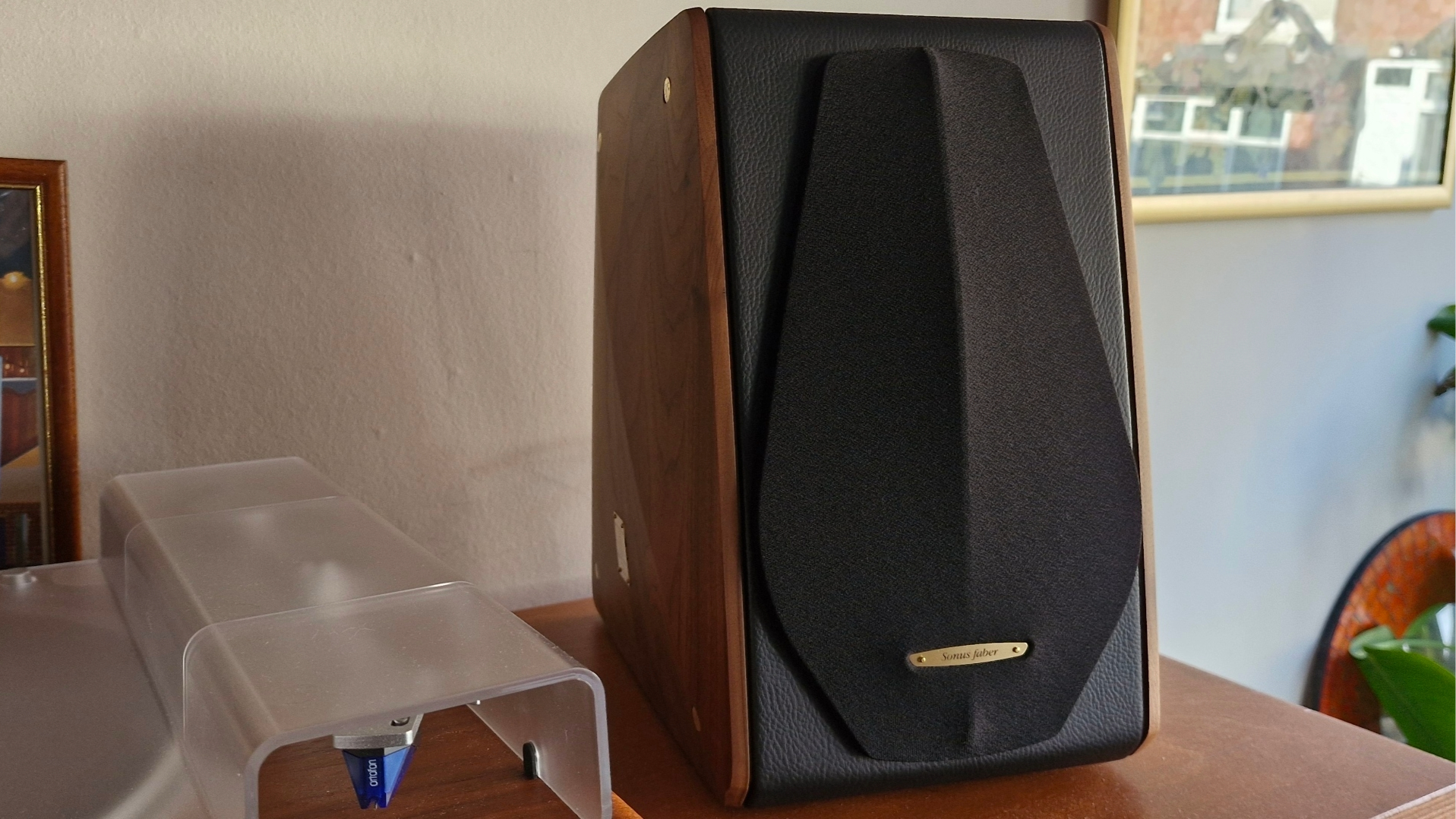 Magnetic cover grille of the Sonus Faber Concertino G4 bookshelf speakers