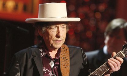 Bob Dylan performs in California in 2009. 