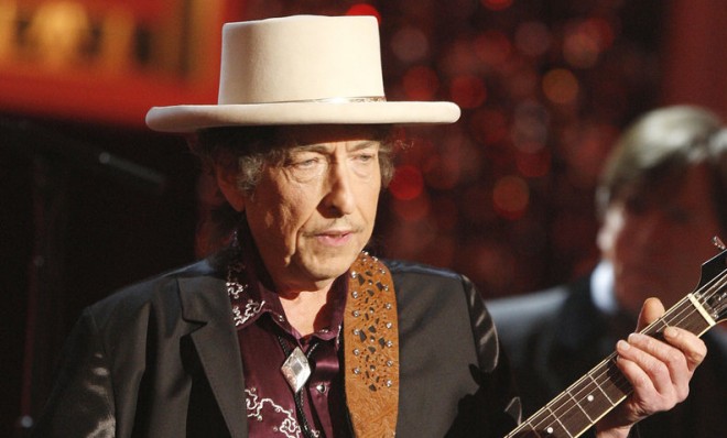 Bob Dylan performs in California in 2009.