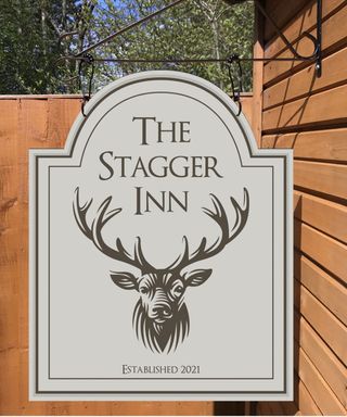 personalised shed bar sign