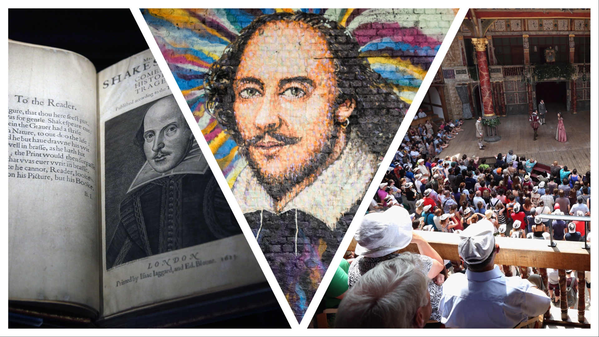 A selection of London landmarks related to William Shakespeare