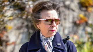 Princess Anne, Princess Royal views a Youth Training Programme during a visit to the Royal Yacht Squadron