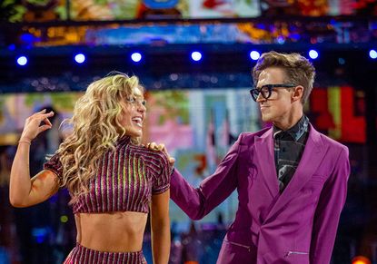 Strictly Come Dancing&#039;s Tom Fletcher dancing with partner Amy Dowden