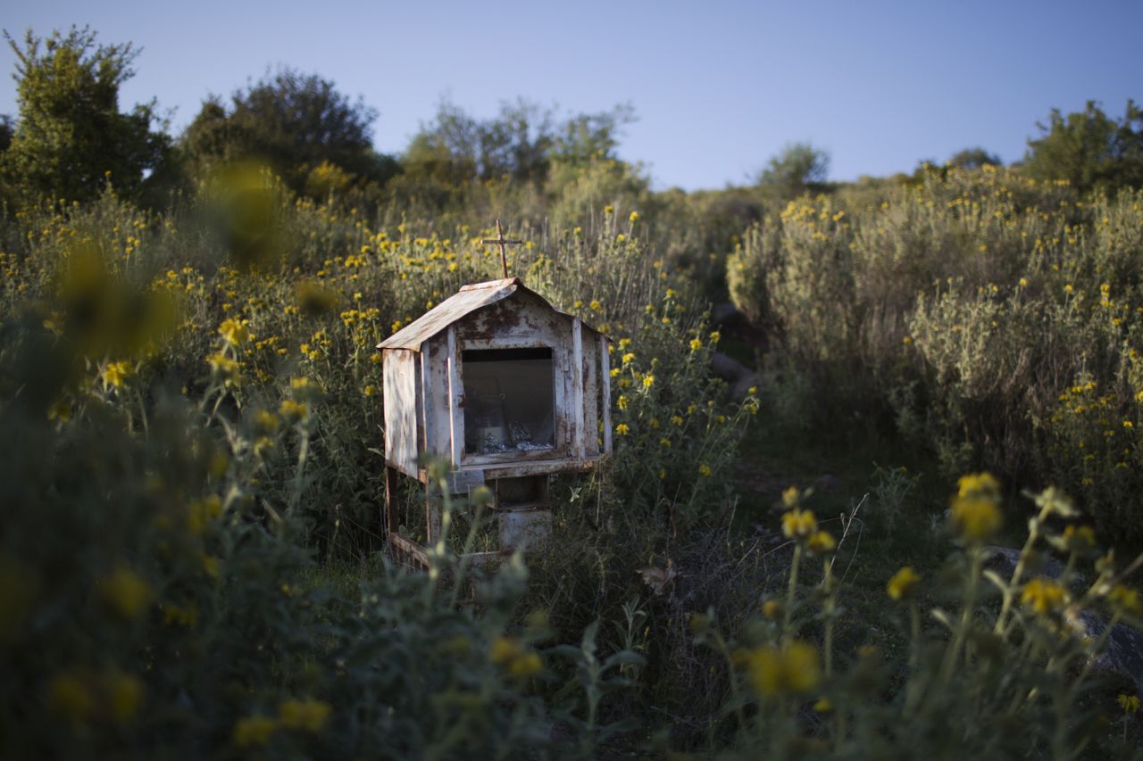 A roadside shrine near Antroni, Greece. 