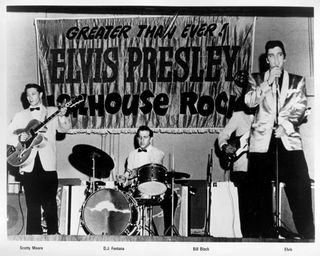 Early promo shot of the Elvis Presley band.