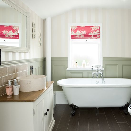 Be in inspired by this elegant bathroom makeover with period-style ...