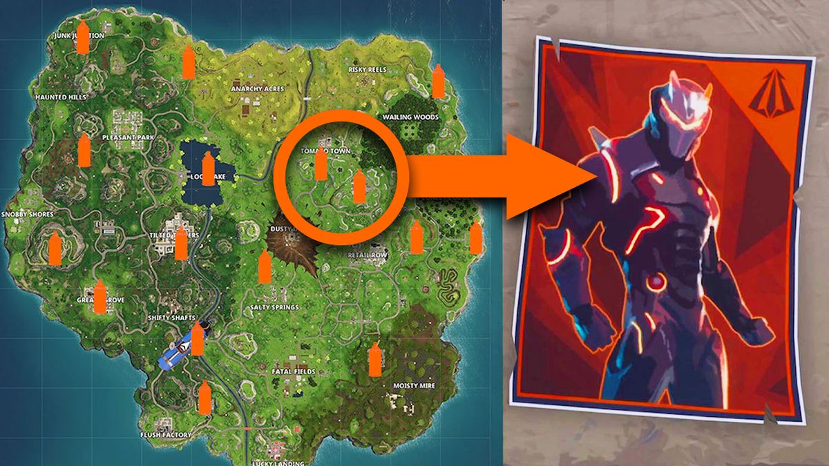 Where are all the Fortnite poster locations?